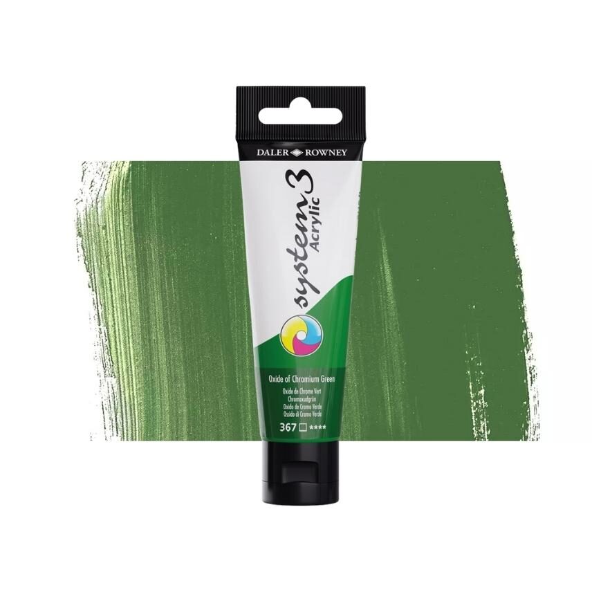 System3 Acrylic 59ml Opaque Oxide Chrome - duplicate - Al Masam Stationery LLC Main image