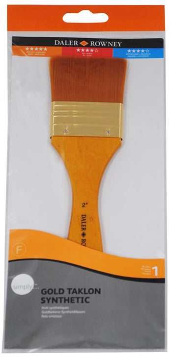 Brush GOLD TAKLON FLAT HANDLED 1 PC Main image