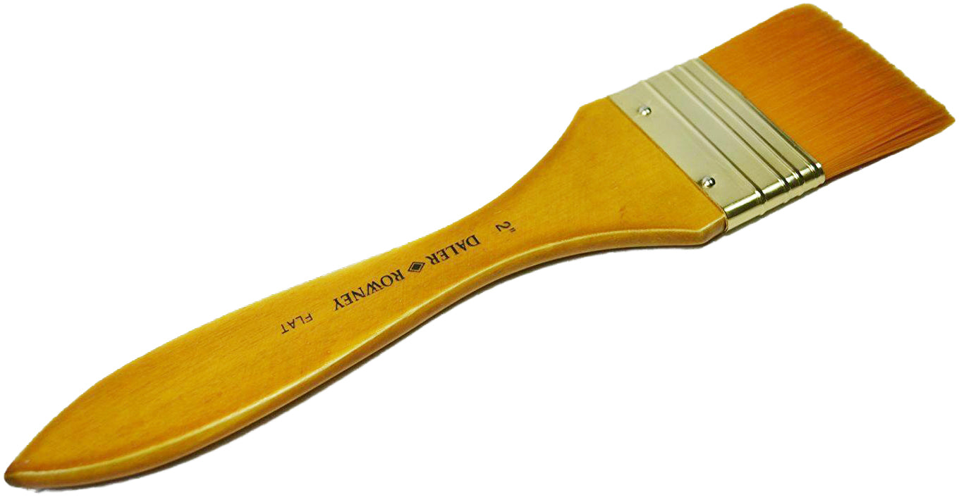 Brush GOLD TAKLON FLAT HANDLED 1 PC Secondary image