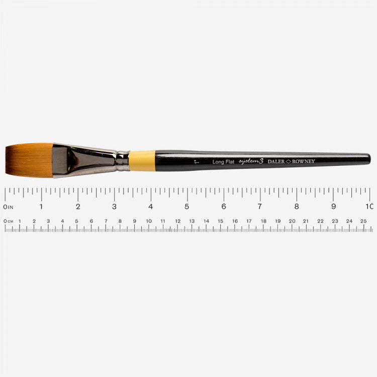 Brush SYSTEM 3 SH LONG FLAT SY21-1IN - Al Masam Stationery LLC
