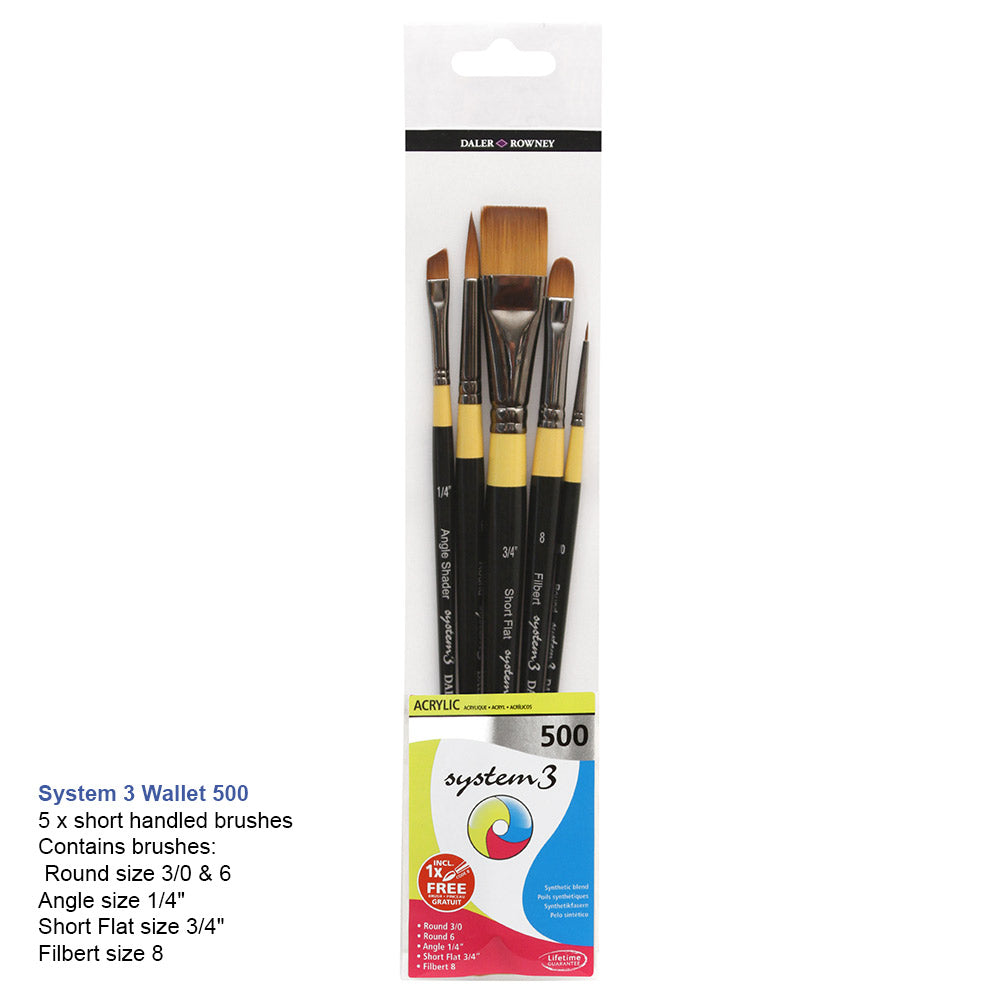 Brush SYSTEM 3 WALLET 500 5 BRUSH SH Main image