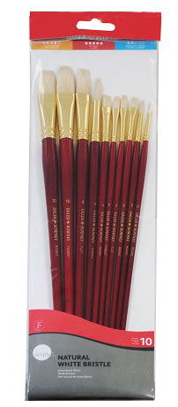 Daler Rowney Simply Long Handle Bristol Brush Set - Al Masam Stationery LLC Main image