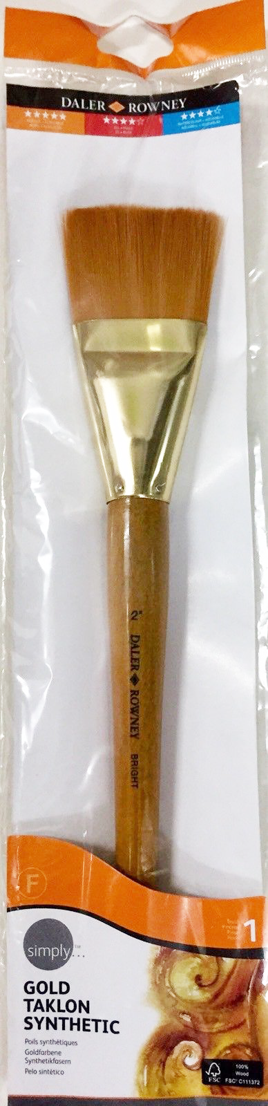 Daler Rowney Simply Mega Brush Gold Taklon - Al Masam Stationery LLC Main image