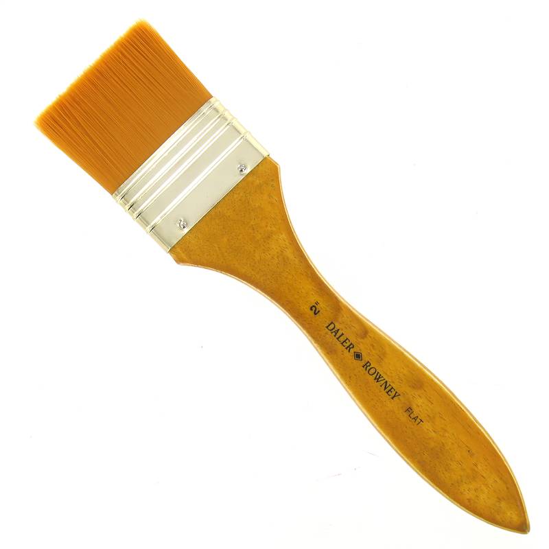 Daler Rowney Simply Short Handle Bristol Sky flow Brush - Al Masam Stationery LLC Main image
