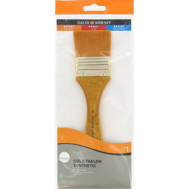 Daler Rowney Simply Short Handle Bristol Sky flow Brush Secondary image