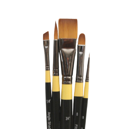 DALER ROWNEY SYSTEM 3 ACRYLIC BRUSH WALLET 500 - SET OF 5 - Al Masam Stationery LLC Main image
