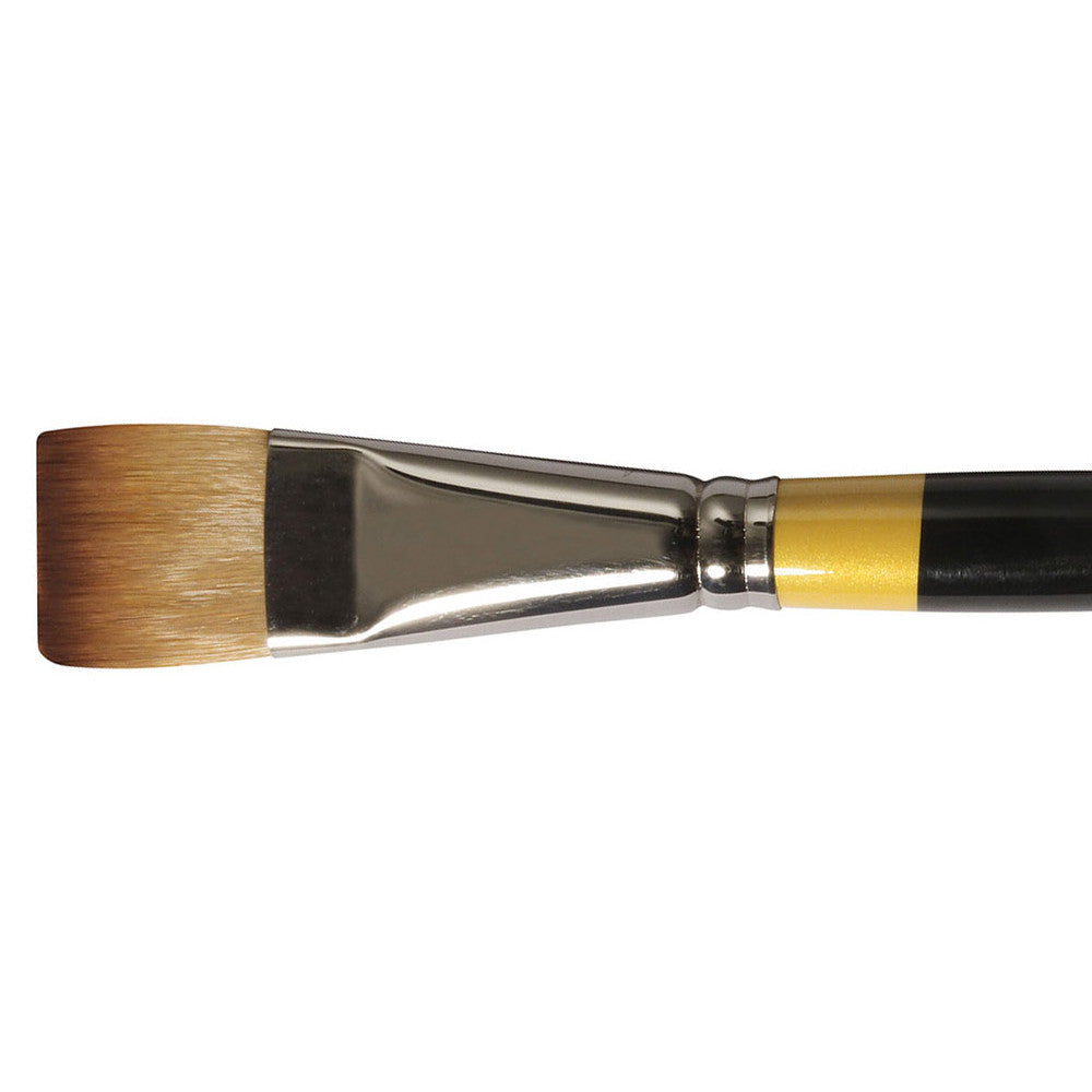 Daler Rowney System 3 Acrylic Brushes Series 55 Short Flat # 1" - Al Masam Stationery LLC Main image