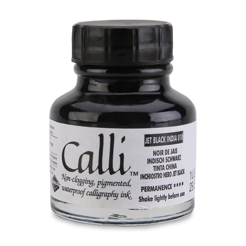 Daler Rowney Calli Ink JET BLACK INDIA - Al Masam Stationery LLC Main image