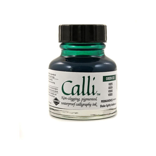 Daler Rowney Calli Calligraphy Ink 29.5ml Green - Al Masam Stationery LLC Main image