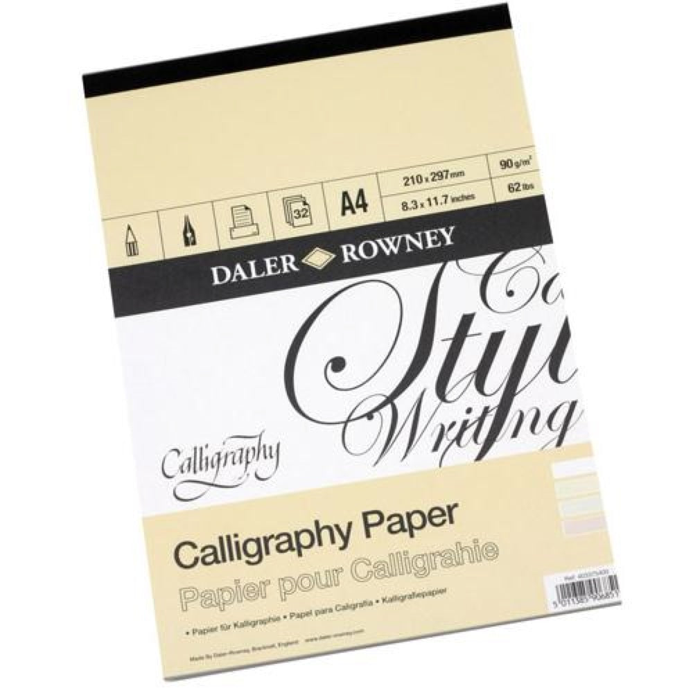 Daler Rowney Calligraphy  Pad 30sht 90gsm A4 - Al Masam Stationery LLC Main image