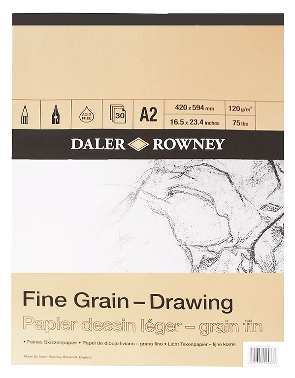 Daler Rowney Sketching Fine Grain Drawing Pad A2 - Al Masam Stationery LLC Main image