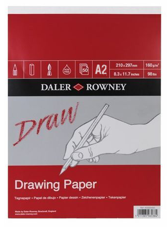 Daler Rowney Sketching Medium Grain Drawing Pad A2 - Al Masam Stationery LLC Main image