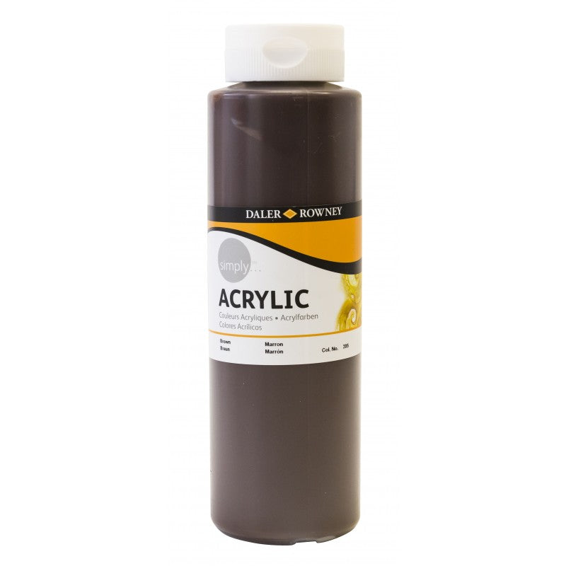 Acrylic paint Simply 750 ml Brown - Al Masam Stationery LLC Main image
