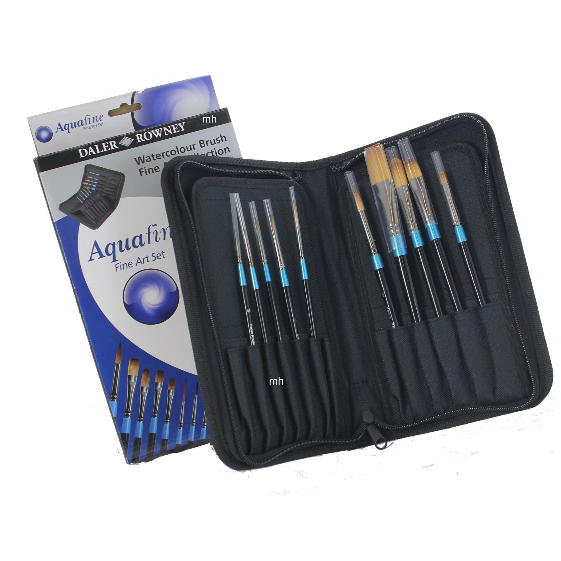 Brush Aquafine Art Zip Case 10 Brush Sort Handle - Al Masam Stationery LLC