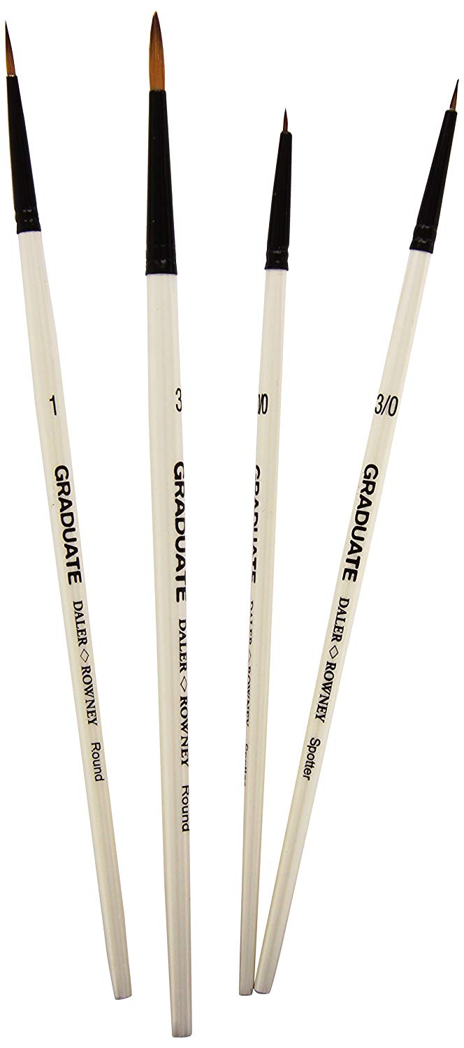 Brush GRADUATE 4 BRUSH SYNTHETIC DETAIL SET - Al Masam Stationery LLC Main image