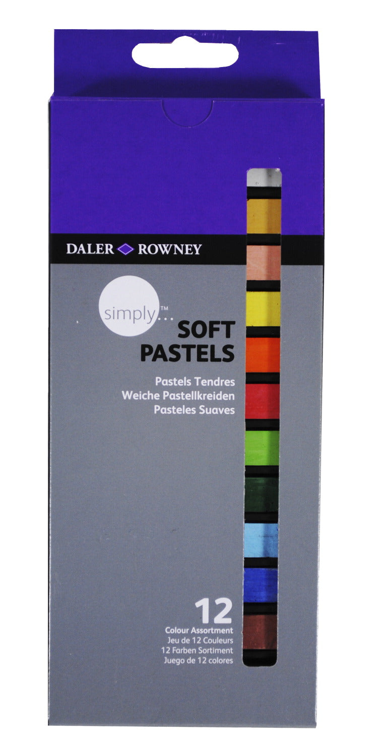 Daler Rowney 12 soft pastels - Al Masam Stationery LLC Main image