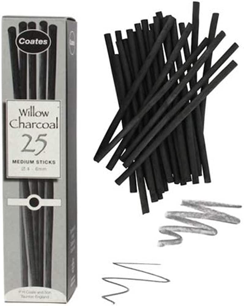 Daler Rowney 25 Willow Charcoal  - medium  25 - Al Masam Stationery LLC Main image