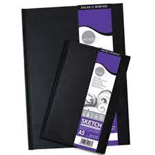 Daler Rowney A5 100gsm Simply Sketchbook Hardbound Natural - Al Masam Stationery LLC Main image
