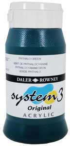 Daler Rowney Acrylic Colors System 3 PHTHALO GREEN -150ML - Al Masam Stationery LLC