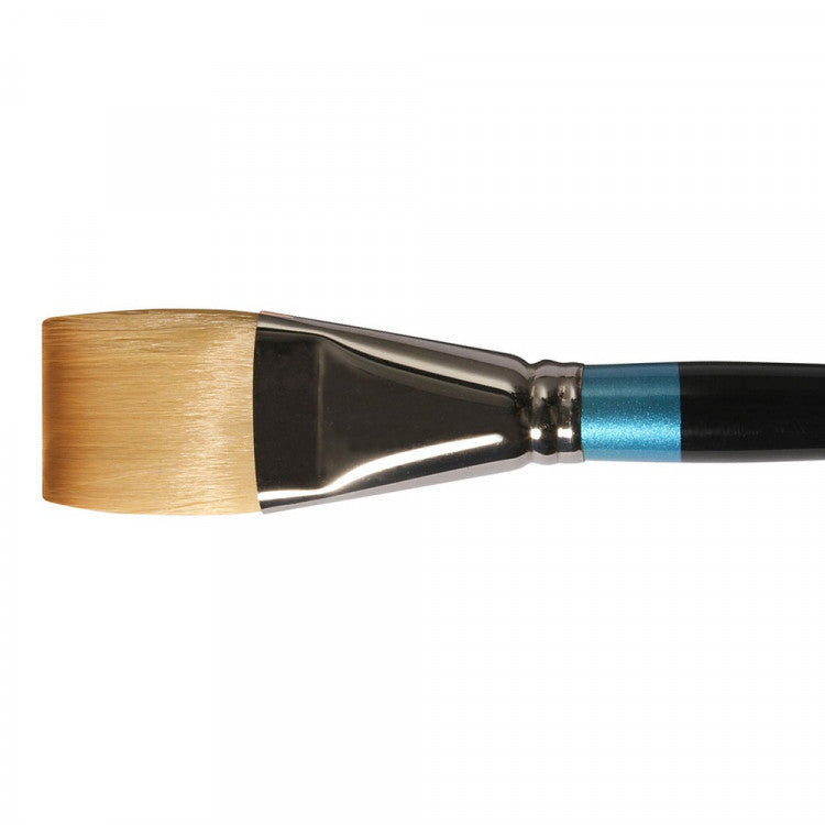 Daler Rowney Aquafine Watercolor Brushes Series 55 Flat Shader No.  1.5" - Al Masam Stationery LLC Main image
