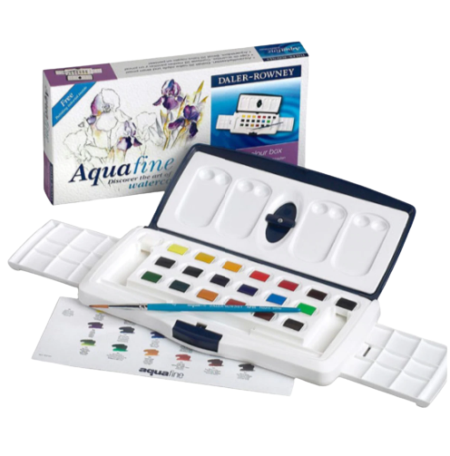Daler-Rowney Aquafine Watercolour Cake Box - Al Masam Stationery LLC Main image