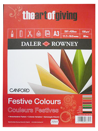 Daler Rowney Canford Festive Pad A3 - Al Masam Stationery LLC Main image