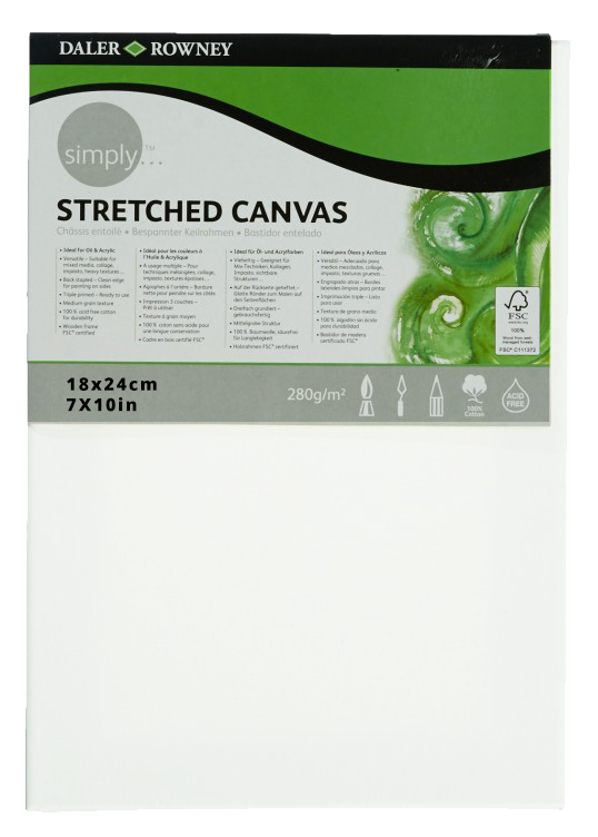 Daler Rowney Canvas Panel 18*24cm/7*10" - Al Masam Stationery LLC Main image