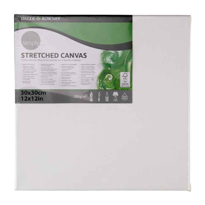 Daler Rowney Canvas Panel 30*30cm/12*12" - Al Masam Stationery LLC