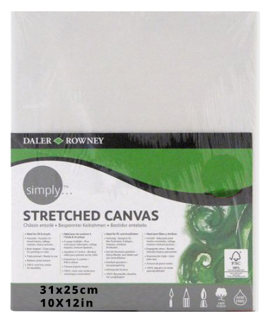 Daler Rowney Canvas Panel Imperial Size 31*25cm/10*12" - Al Masam Stationery LLC Main image