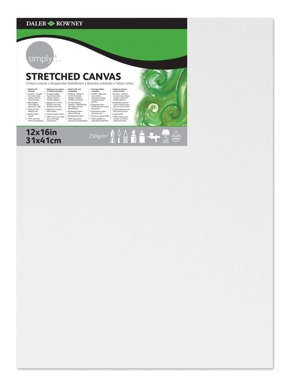Daler Rowney Canvas Panel Imperial Size 31*41cm/12*16" - Al Masam Stationery LLC Main image