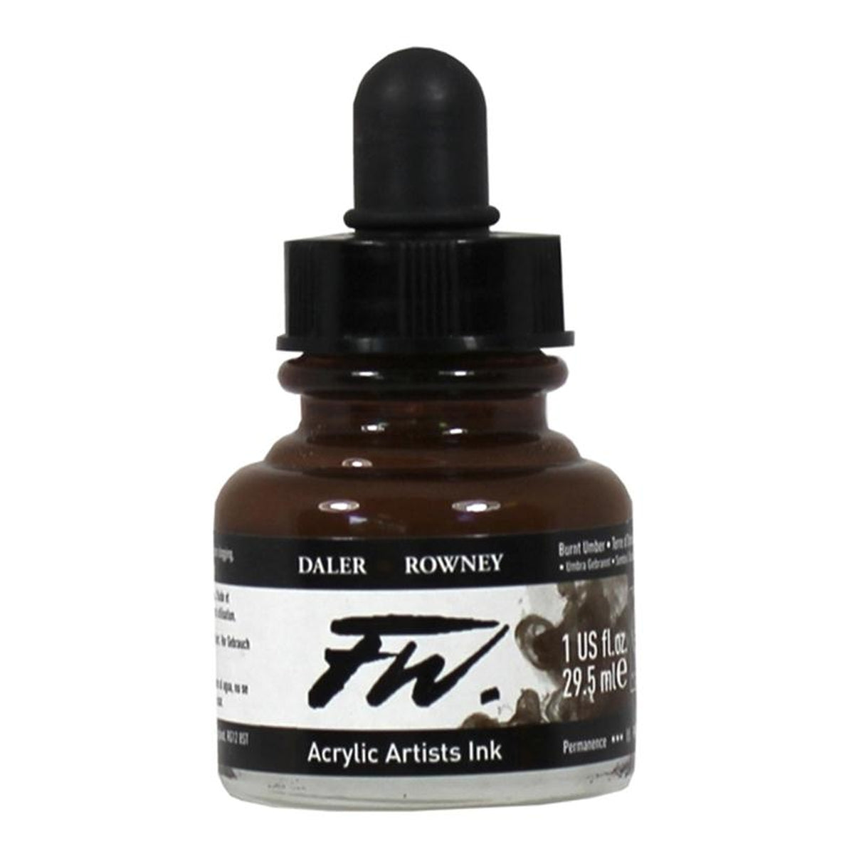 Daler-Rowney FW Ink 29.5ml BURNT UMBER - Al Masam Stationery LLC Main image