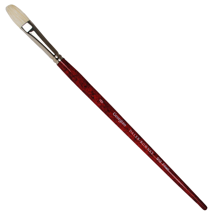 Daler Rowney Georgian Oil Brushes Series G12 Filbert No. 8 - Al Masam Stationery LLC Main image