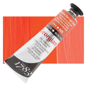 Daler-Rowney Georgian Oil Color - Cadmium Red Light Hue, 38 ml tube Secondary image