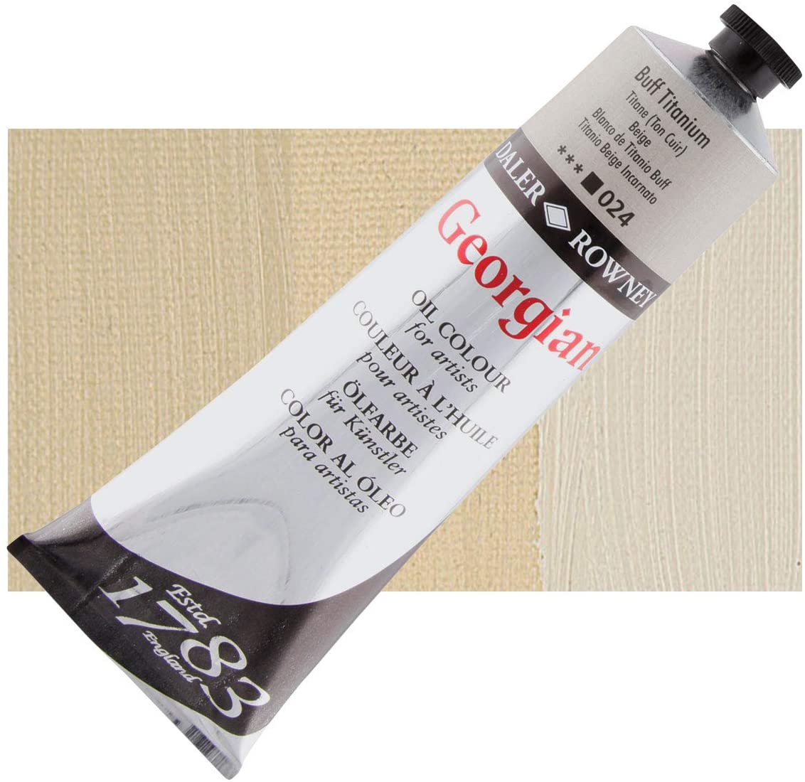 Daler-Rowney Georgian Oil Colours Buff Titanium 225 ml - Al Masam Stationery LLC Main image