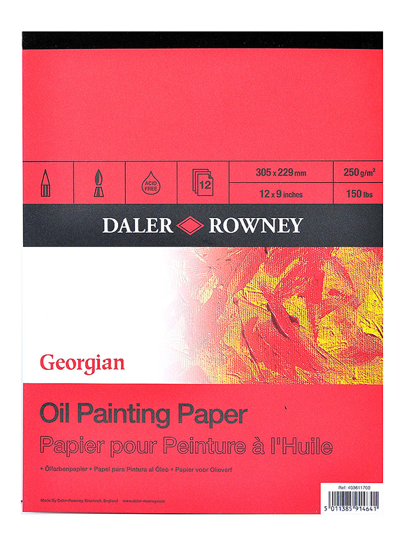 Daler Rowney Georgian Oil Pad 12x9 Inch - Al Masam Stationery LLC Main image