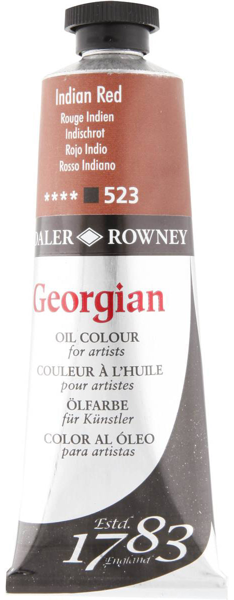 Daler Rowney Georgian Oil Paint - Indian Red - 225ML Secondary image