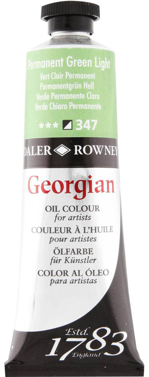 Daler Rowney Georgian Oil Paint - Permanent Light Green - 38ML Secondary image