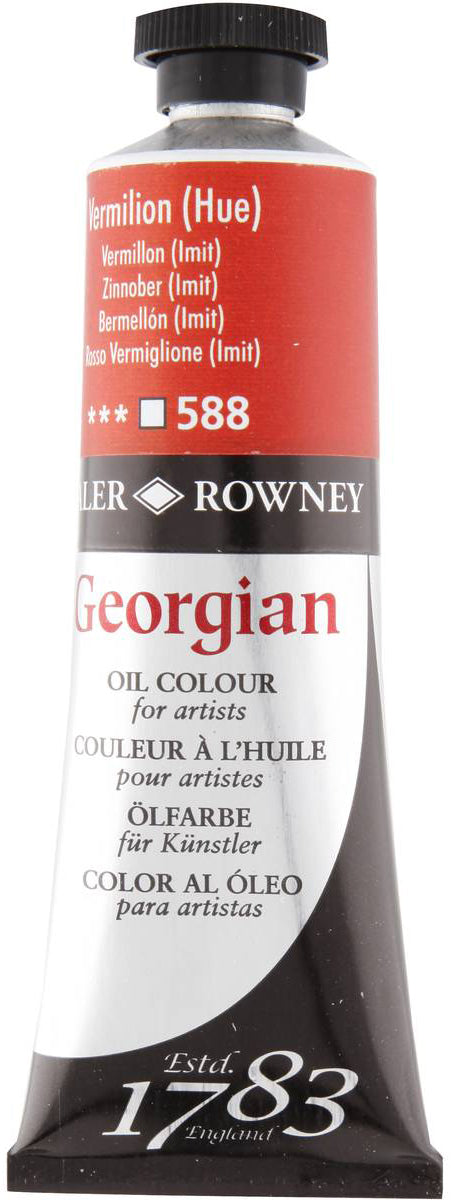 Daler Rowney Georgian Oil Paint - Vermilion (Hue) - 225ML Secondary image