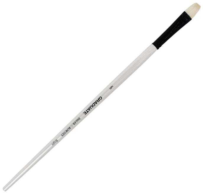 Daler Rowney Graduate Brush Long Handle Bristle Bright 6x12mm - Al Masam Stationery LLC Main image