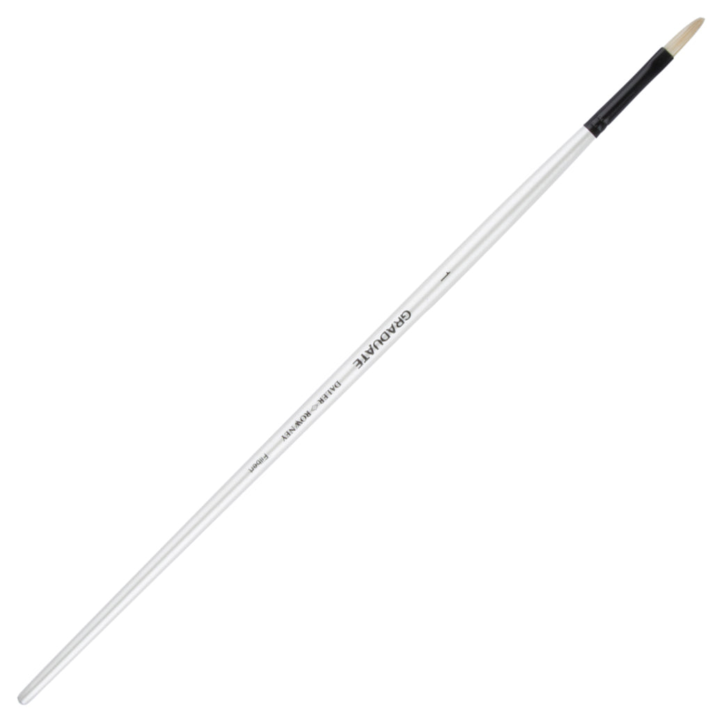Daler Rowney Graduate Brush Long Handle Bristle Filbert 1=6mm - Al Masam Stationery LLC Main image