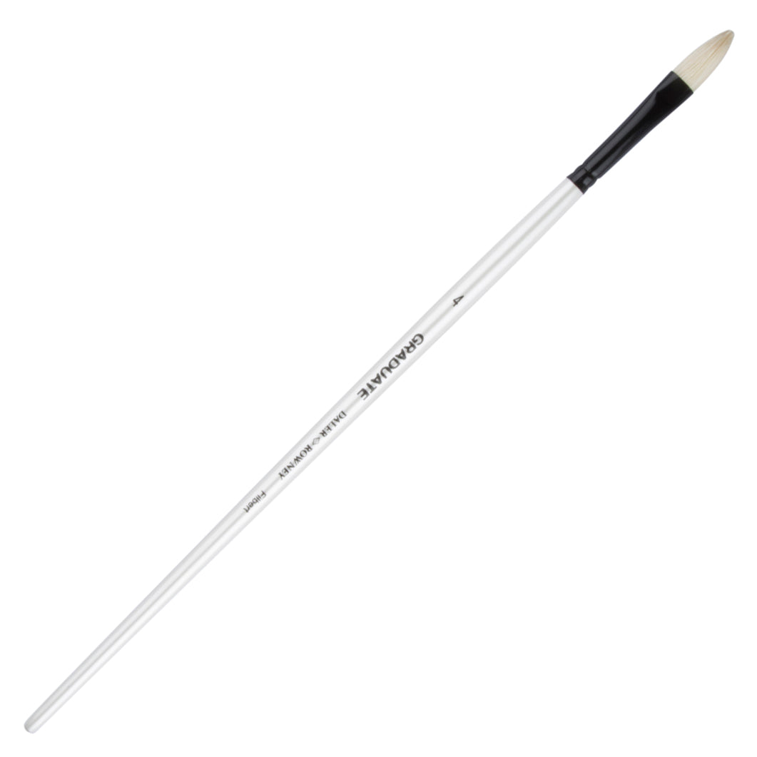 Daler Rowney Graduate Brush Long Handle Bristle Filbert 4x9mm - Al Masam Stationery LLC Main image