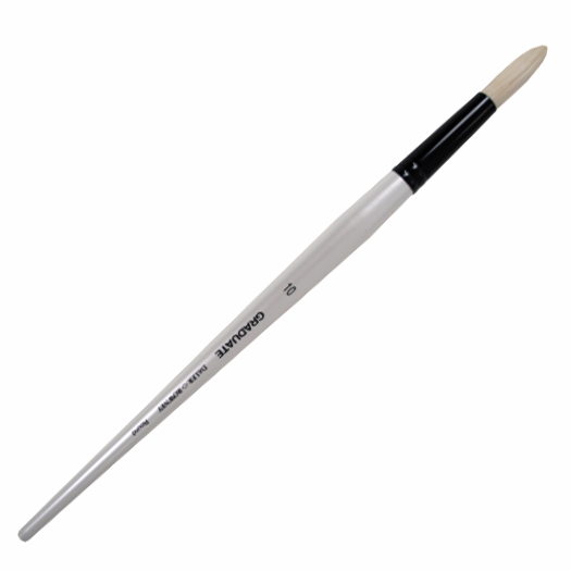 Daler Rowney Graduate Brush Long Handle Bristle Round 10=11mm - Al Masam Stationery LLC Main image