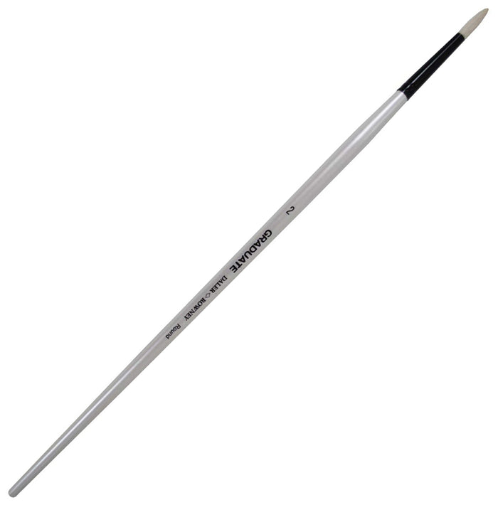 Daler Rowney Graduate Brush Long Handle Bristle Round 2x4mm - Al Masam Stationery LLC