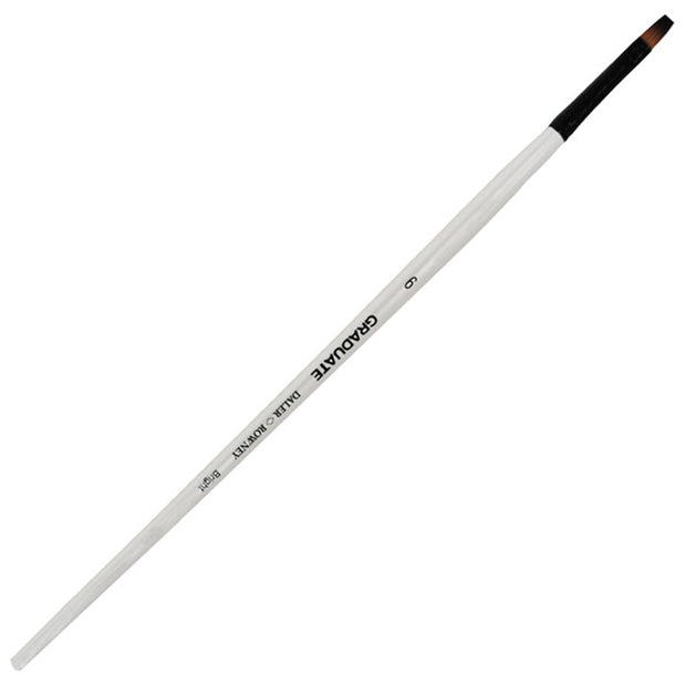 Daler Rowney Graduate Brush Long Handle Synthetic Bright 6=5mm - Al Masam Stationery LLC Main image