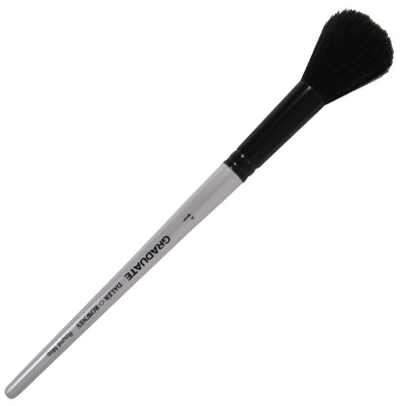 Daler Rowney Graduate Brush Short Handle-Black Goat Round Mop 1"=25mm - Al Masam Stationery LLC Main image