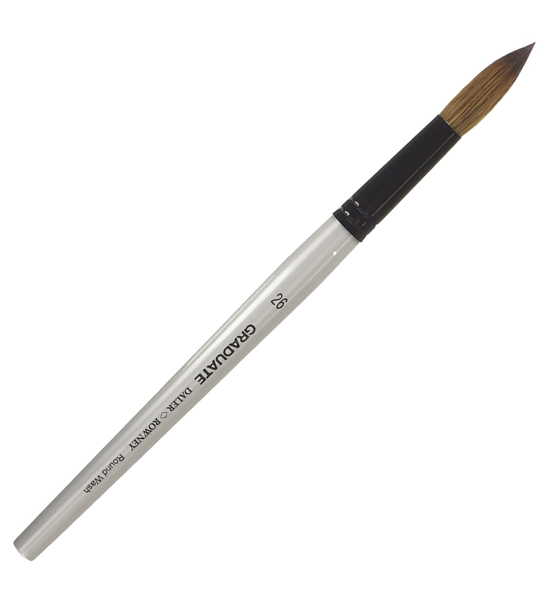 Daler Rowney Graduate Brush Short Handle Pony/Synthetic Round Wash 26x12mm - Al Masam Stationery LLC Main image