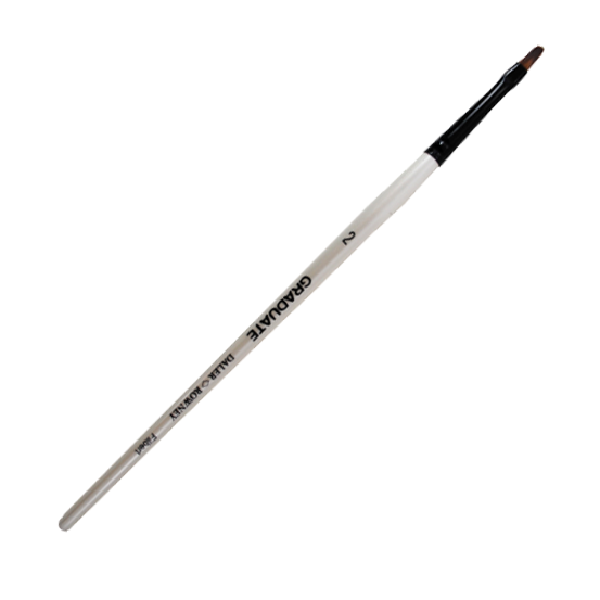 Daler Rowney Graduate Brush Short Handle Synthetic Filbert 2=3mm - Al Masam Stationery LLC Main image