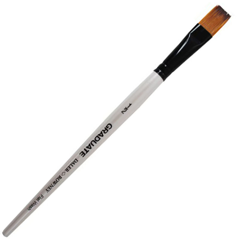 Daler Rowney Graduate Brush Short Handle Synthetic Flat Wash 1/2=12mm - Al Masam Stationery LLC