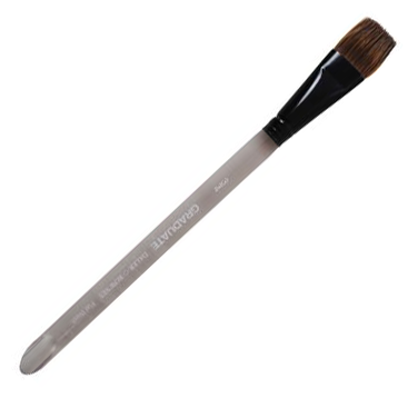 Daler Rowney Graduate Brush Short Handle Synthetic Flat Wash 3/4=18mm - Al Masam Stationery LLC Main image