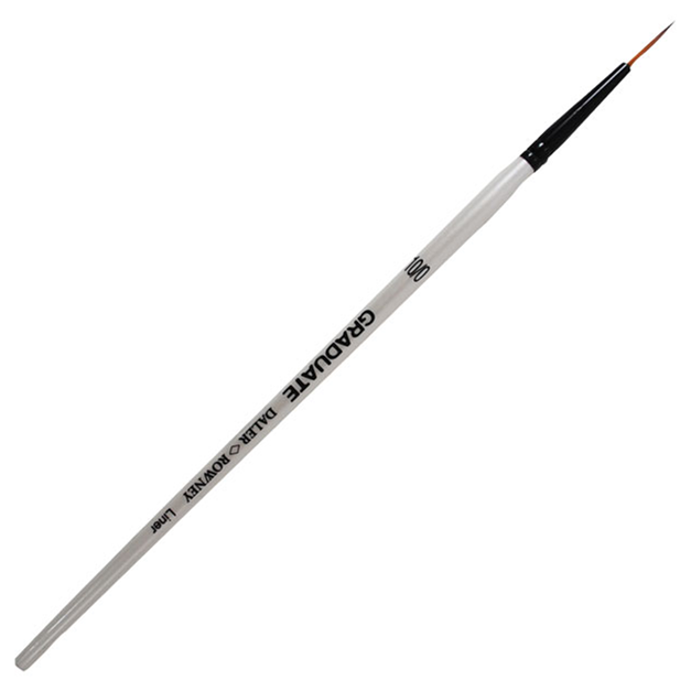 Daler Rowney Graduate Brush Short Handle Synthetic Liner 10/0=1mm - Al Masam Stationery LLC Main image